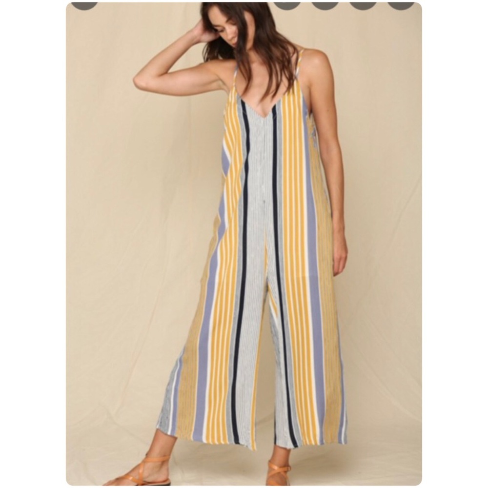Striped Jumpsuit*
